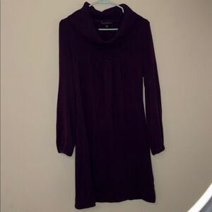 Banana Republic Long Sleeve Cowlneck Knit Sweater Dress